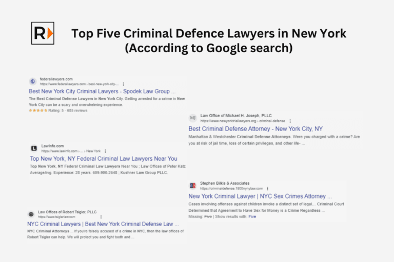 Top 5 Criminal Defence Lawyers in New York | Ray Legal Marketing