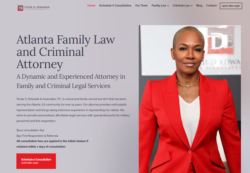 Family Law Firm Attorney | Ray Legal Marketing | Website Design