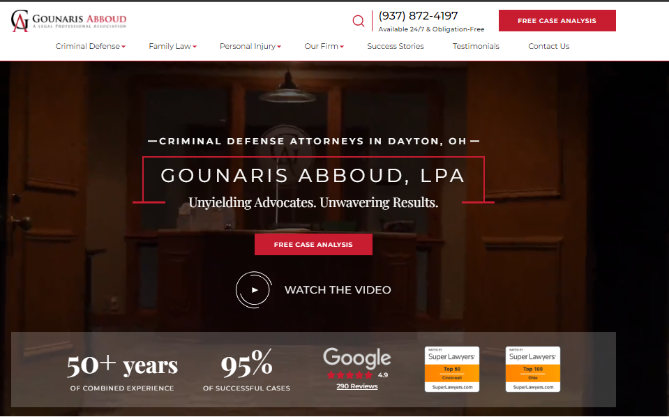 Gounaris Abboud | | Best Criminal Defense Website 2024 | Ray Legal Marketing