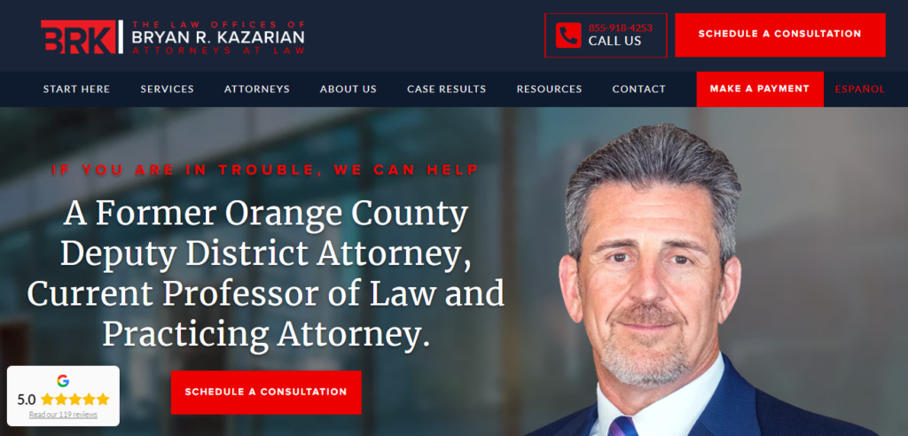 Kazarianatlaw.com | Best Criminal Defense Website 2024 | Ray Legal Marketing