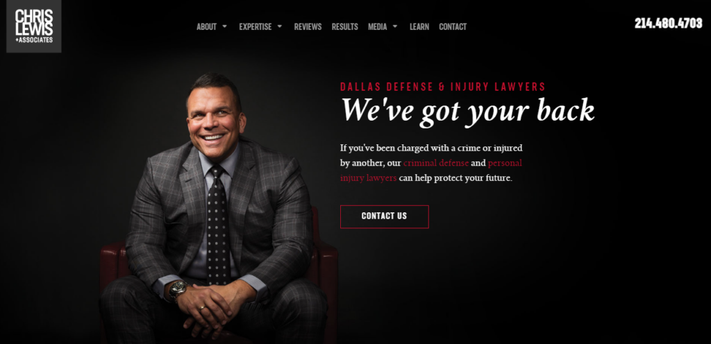 LewisDefense | Best Criminal Defense Website 2024 | Ray Legal Marketing