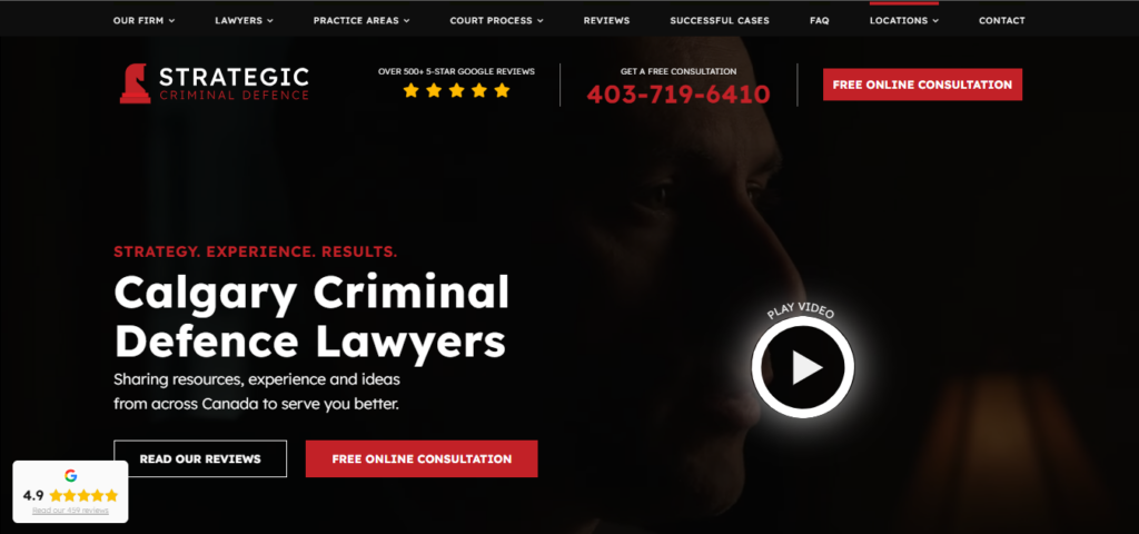 Strategic Criminal Defense | | Best Criminal Defense Website 2024 | Ray Legal Marketing