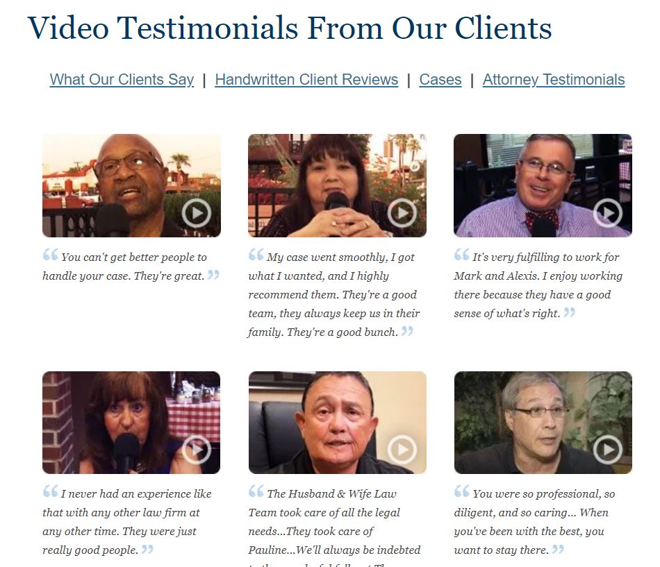 client video review | Ray Legal Marketing